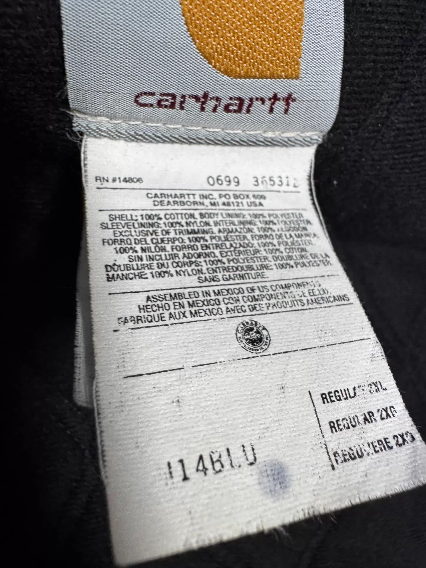Carhartt Carhartt J14 Blue XXL Near Mint Vintage Size US XXL / EU 58 / 5 - 9 Thumbnail