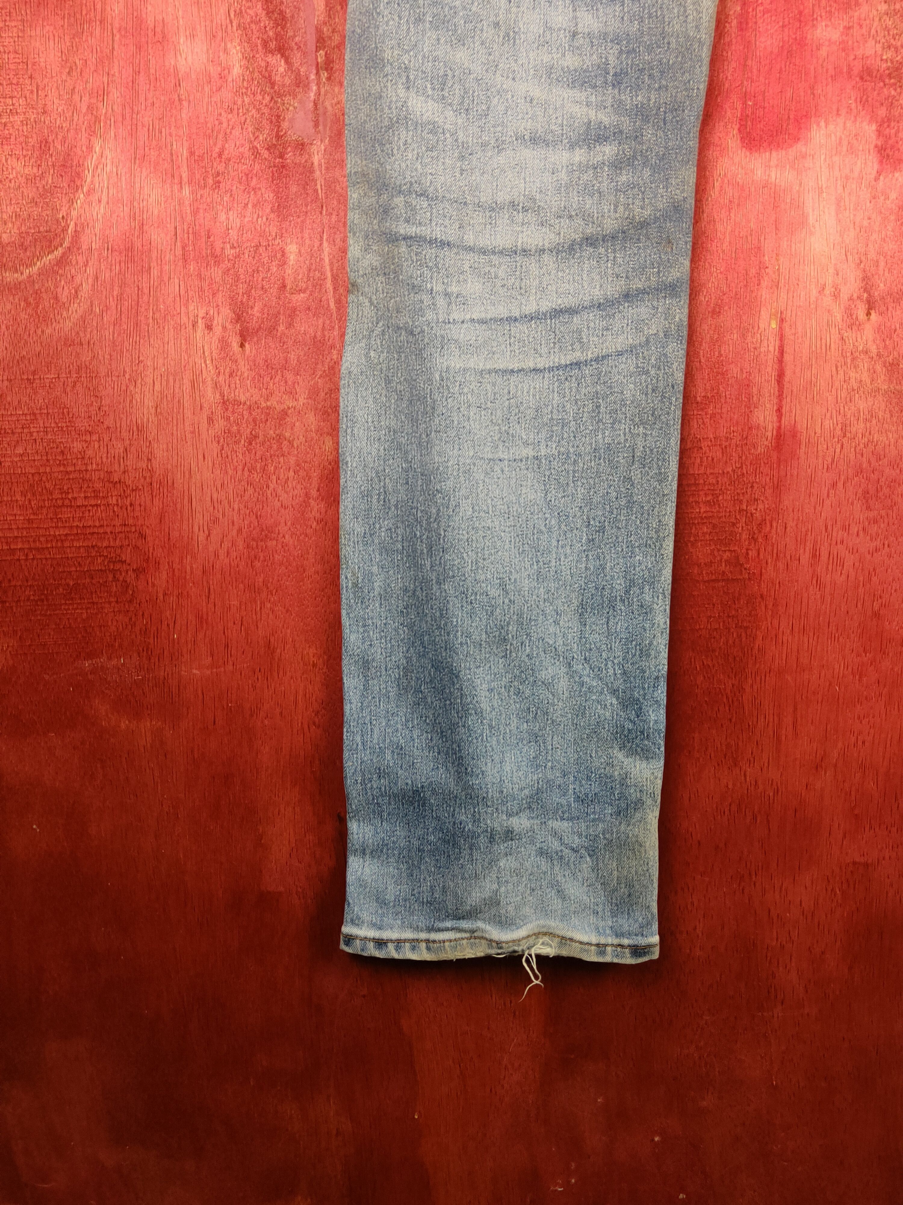 Japanese Brand Uniqlo Blue Distressed Multipocket Denim #S1583 Size US 31 - 9 Thumbnail
