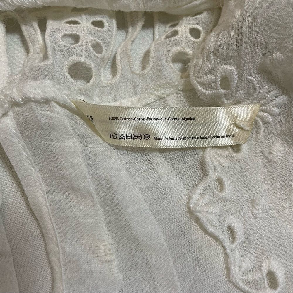 Free People New Free People White Eloise Embroidered Tunic Size XS Size XS / US 0-2 / IT 36-38 - 8 Thumbnail