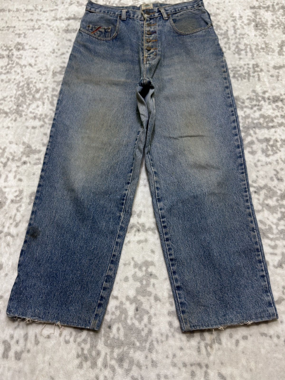 Pepe Jeans Vintage PePe Classic Stone Wash Baggy Loose Streetwear Denim Size US 30 / EU 46 - 6 Thumbnail