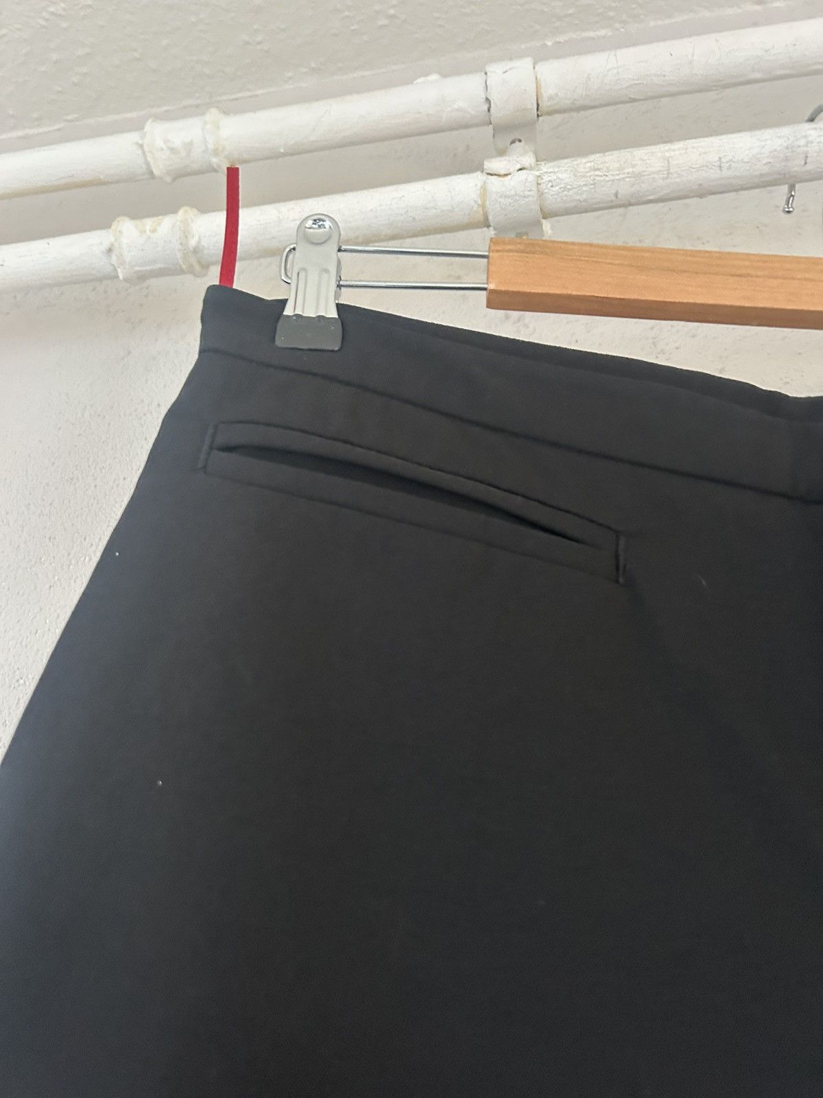 Prada Black Flared Tailored Trousers