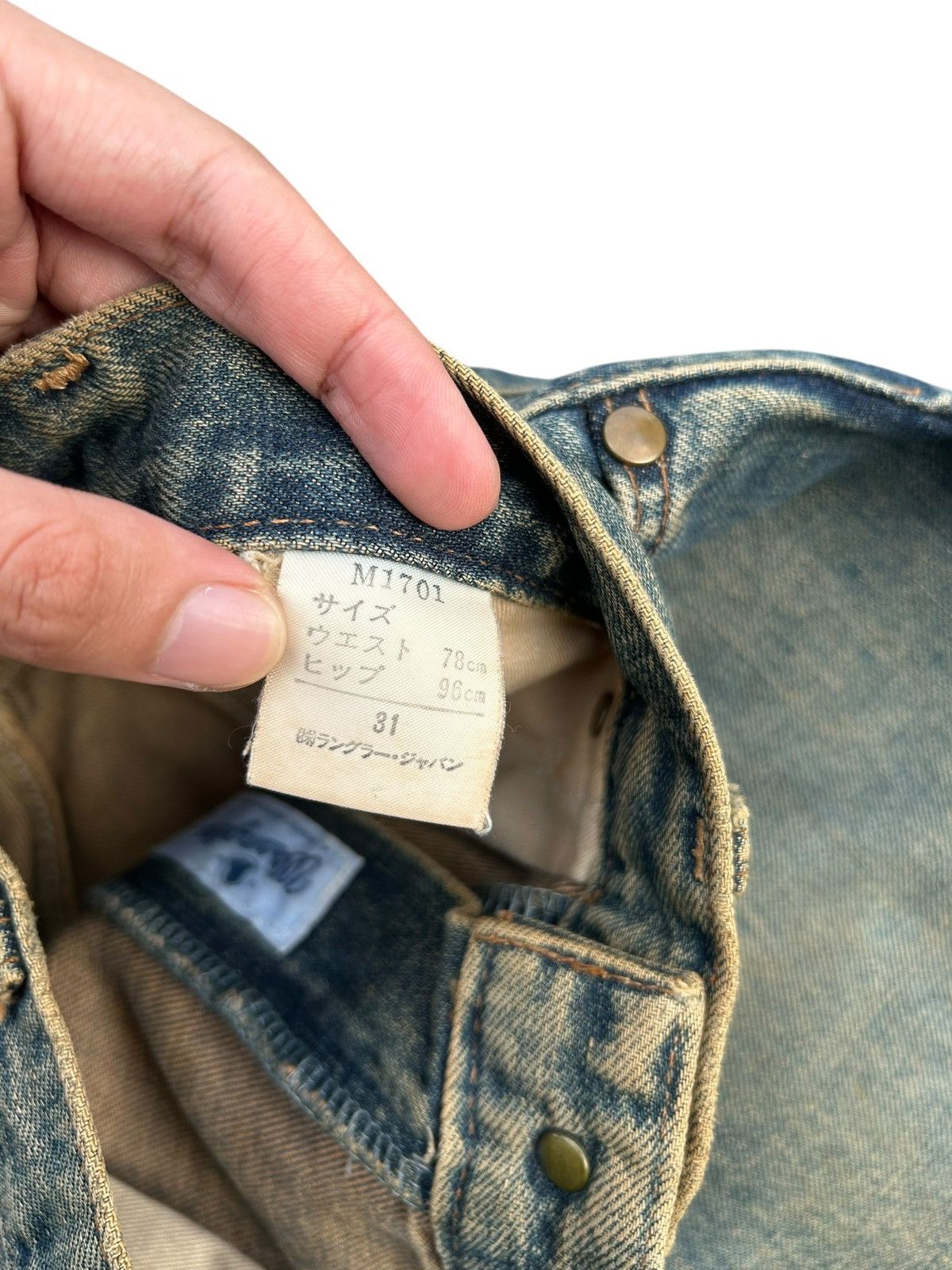 Kapital Vintage Wrangler Selvedge Baggy Rusty Denim Jeans Size US 30 / EU 46 - 9 Thumbnail