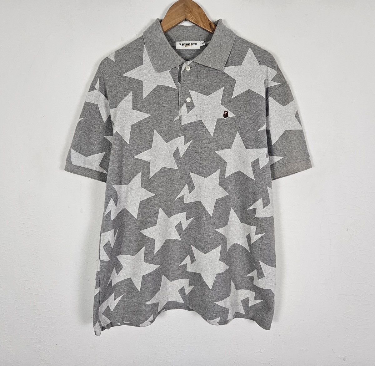 Bape Vintage A Bathing Ape Bape Sta polo shirt Size US L / EU 52-54 / 3 - 2 Thumbnail