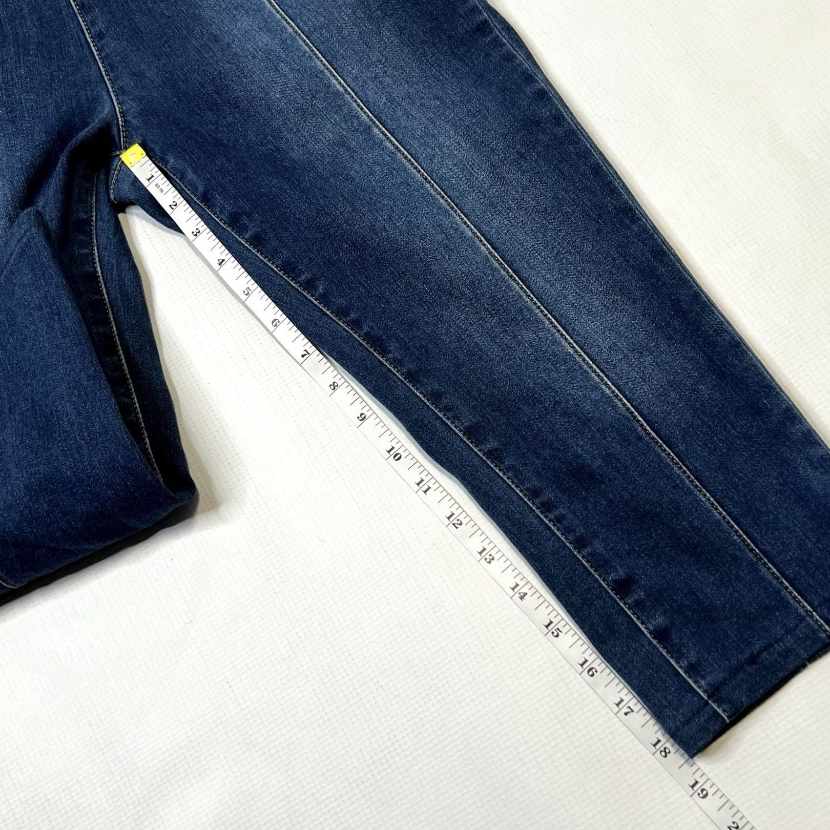 Soft Surroundings Soft Surroundings Jegging Denim Lean Line Crop 28x18 Pull On Women Jeans Regular Blue 28 Womens Size 28" / US 6 / IT 42 - 2 Thumbnail