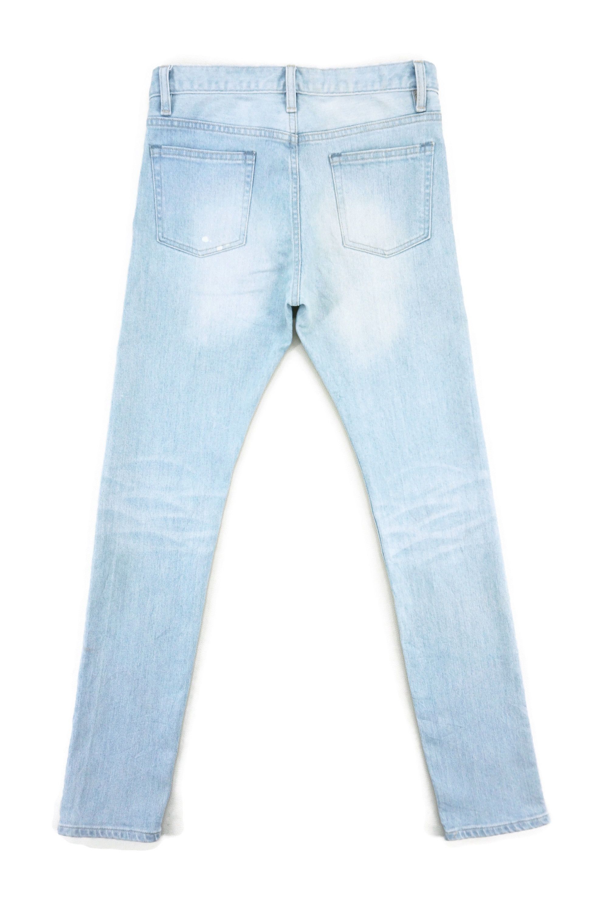 Japanese Brand United Arrows Jeans W29xL31.75 Low-Rise Slim Light Wash Size US 28 / EU 44 - 2 Thumbnail