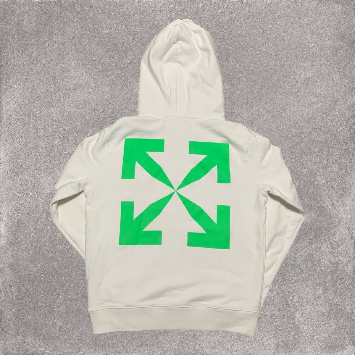 Off-White Off White Medium Pascal Arrows White Hoodie Virgil Abloh Size US M / EU 48-50 / 2 - 2 Thumbnail