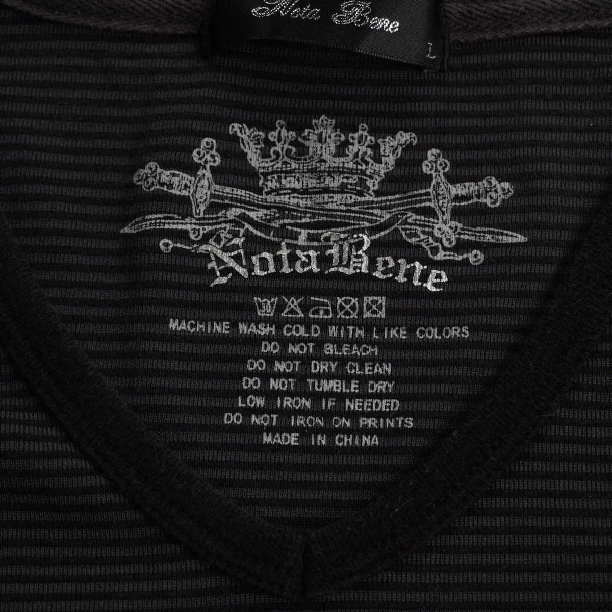 Japanese Notabene Stripe Longsleeve ifsixwasnine LGB style