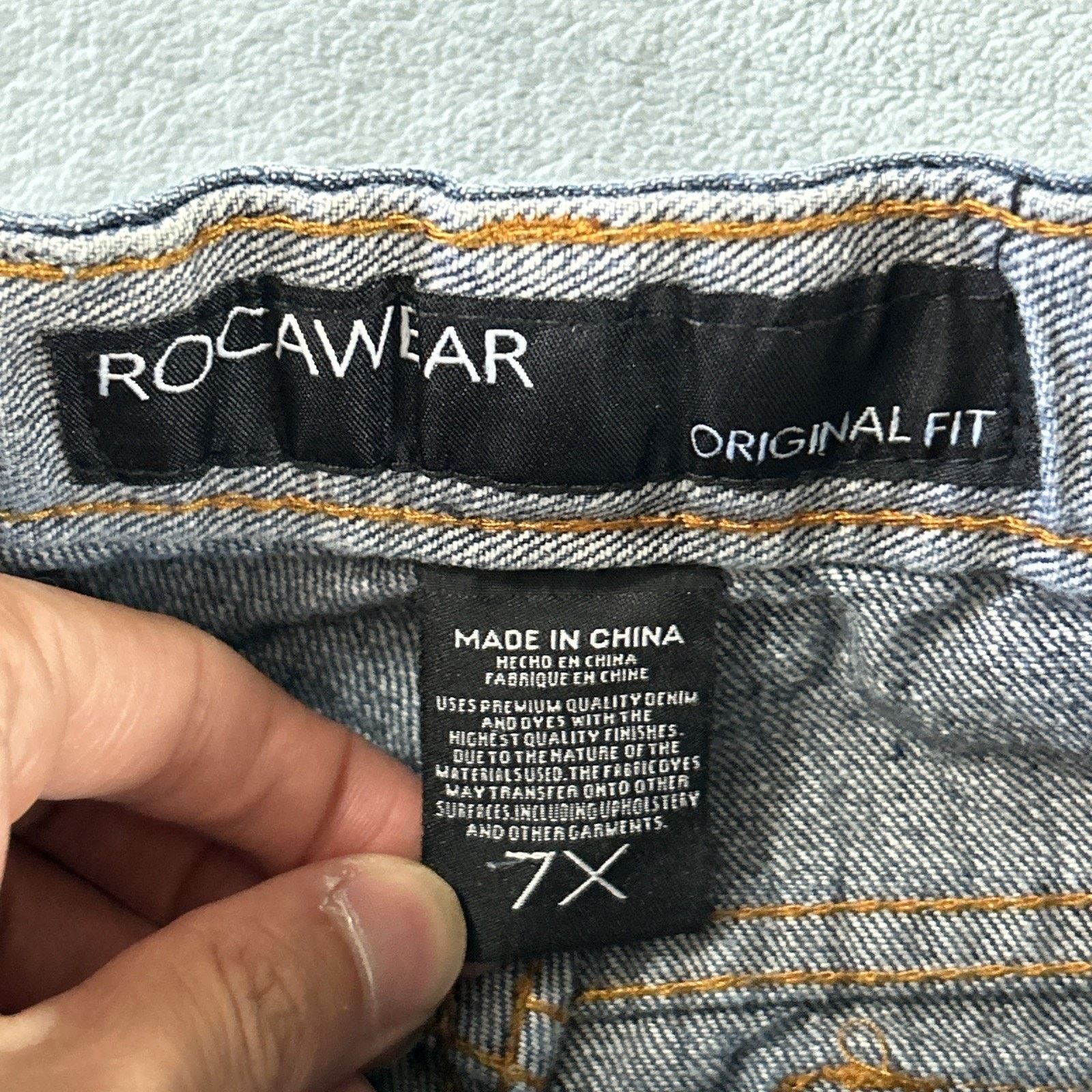 Rocawear Straight Jeans Youth Boys 7 24x22 Rocawear Loose Hamiltom Size US 26 / EU 42 - 6 Thumbnail