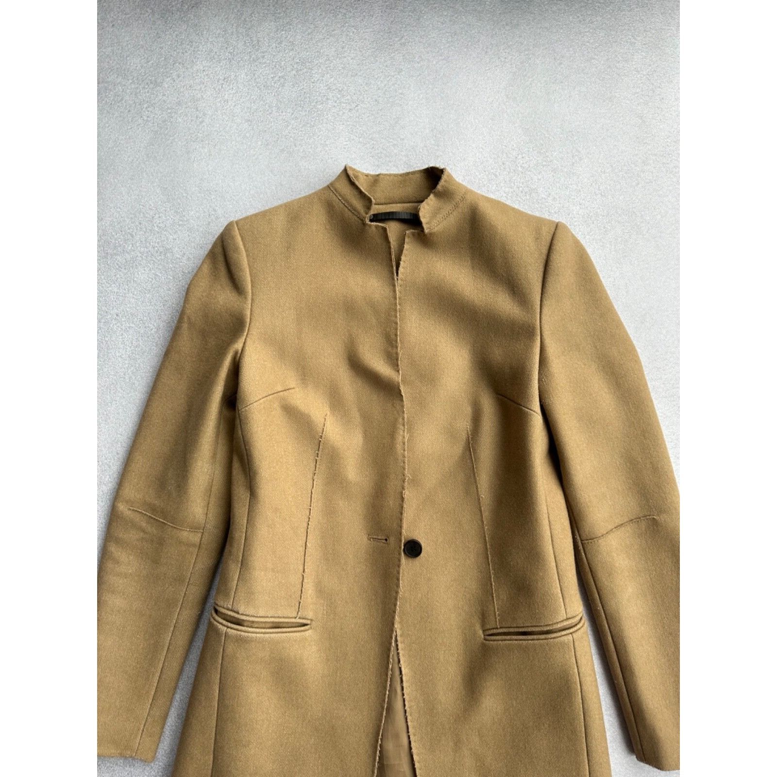Allsaints All Saints Woman Leni One Button Beige Coat Size XS / US 0-2 / IT 36-38 - 5 Thumbnail