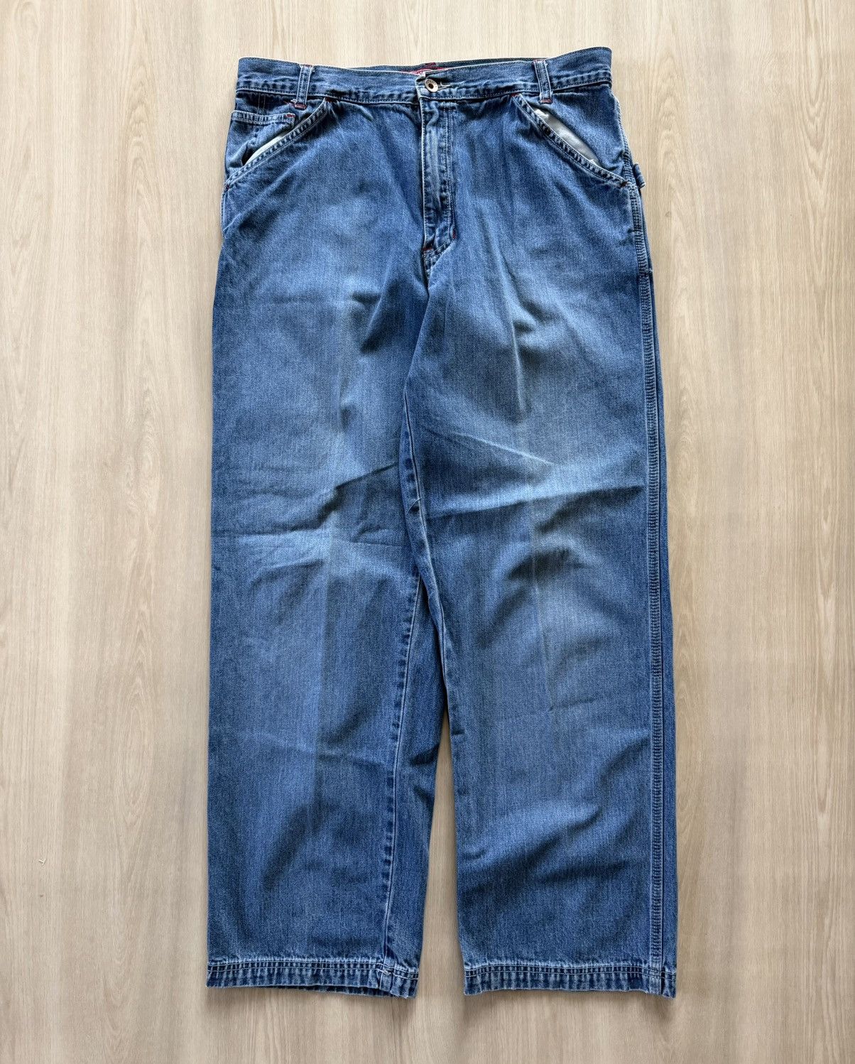 Old Navy Vintage Old Navy Carpenter 100% Cotton Denim Loop Sz 12 Size 34" / US 12 / IT 48 - 3 Thumbnail