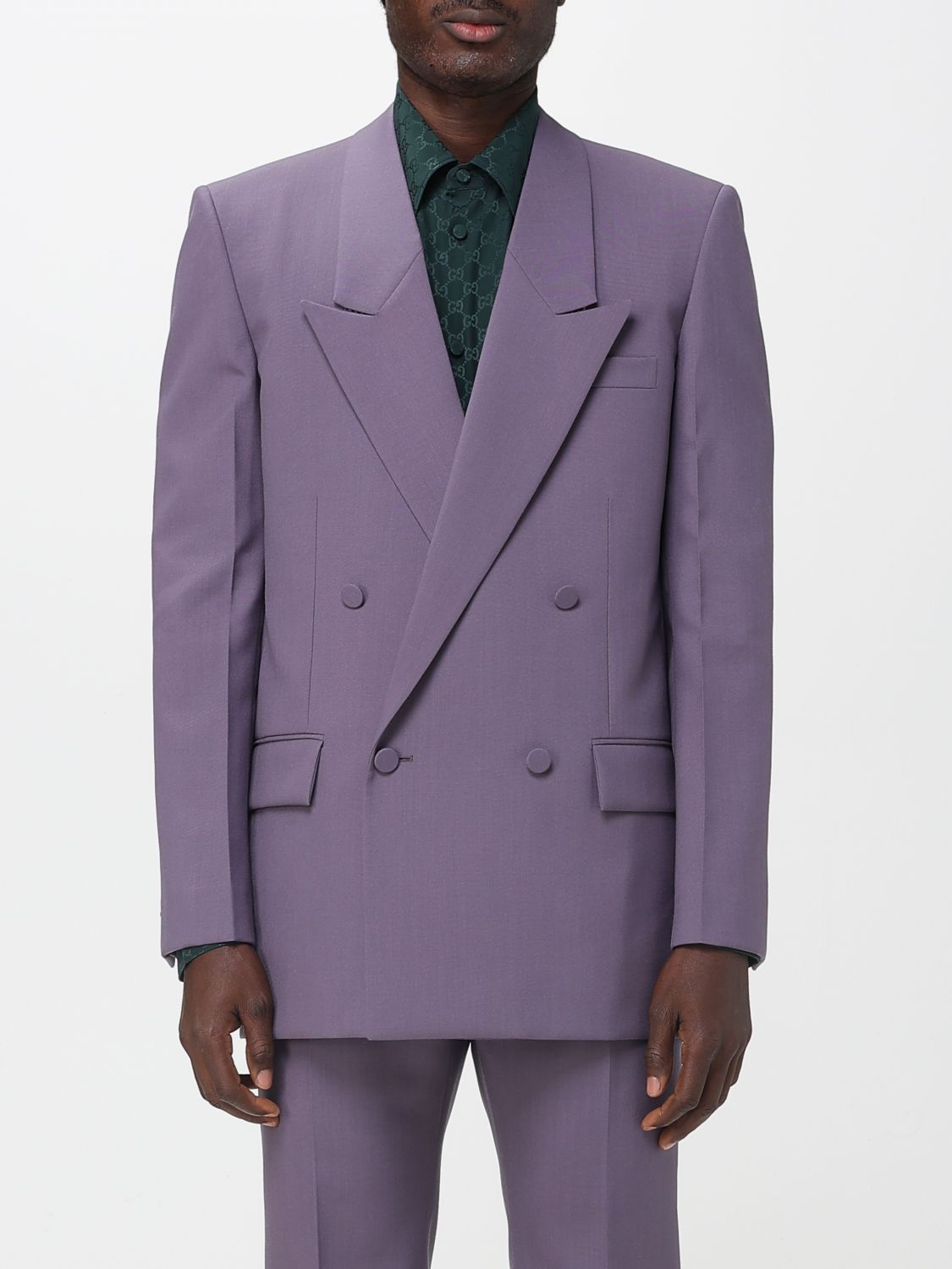 Gucci Gucci Jacket Men Violet Size US XXL / EU 58 / 5 - 1 Thumbnail