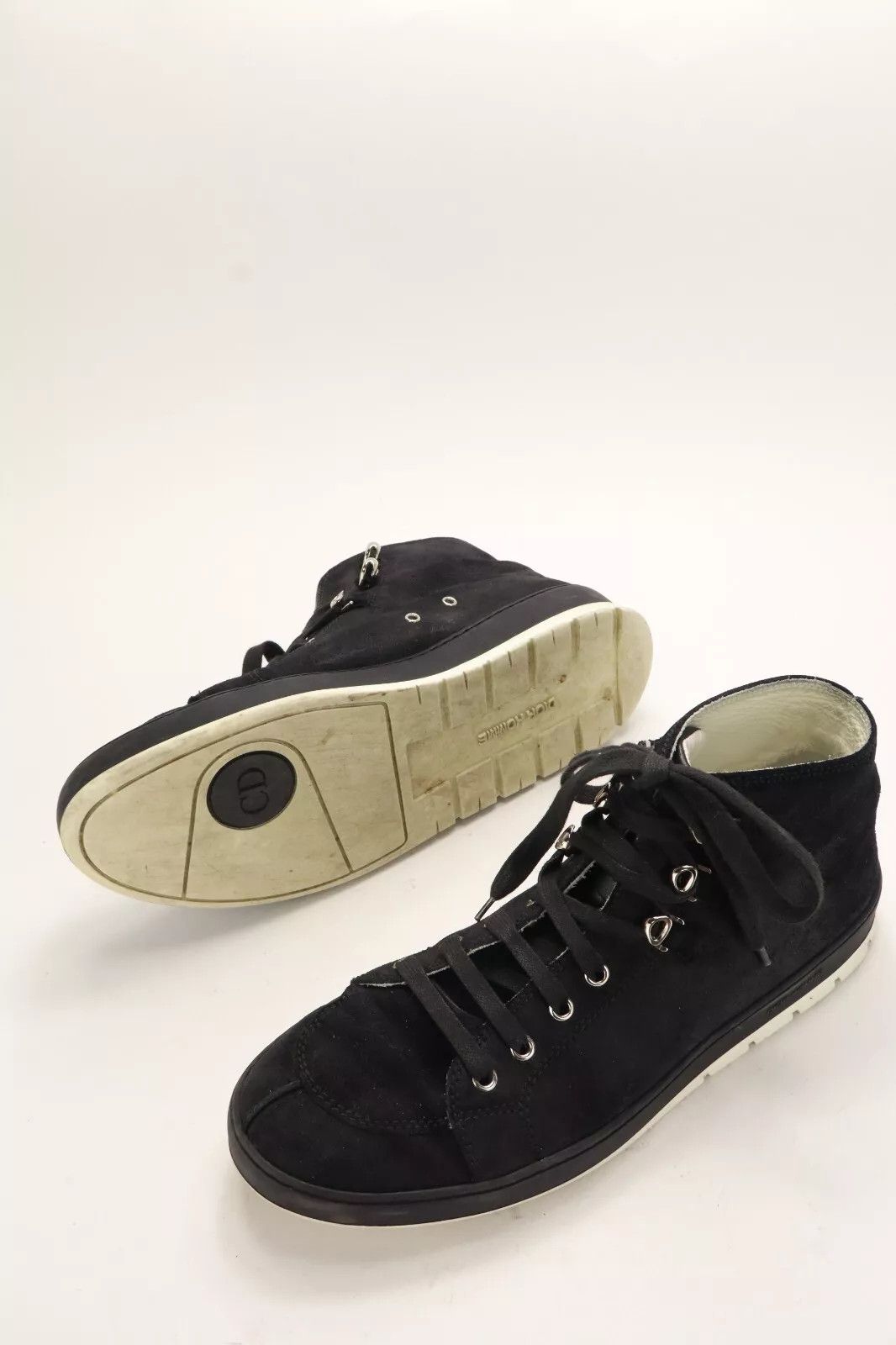 Dior DIOR Sneakers Men's FR 42 Black Suede Leather Almond Toe Size US 9 / EU 42 - 4 Thumbnail