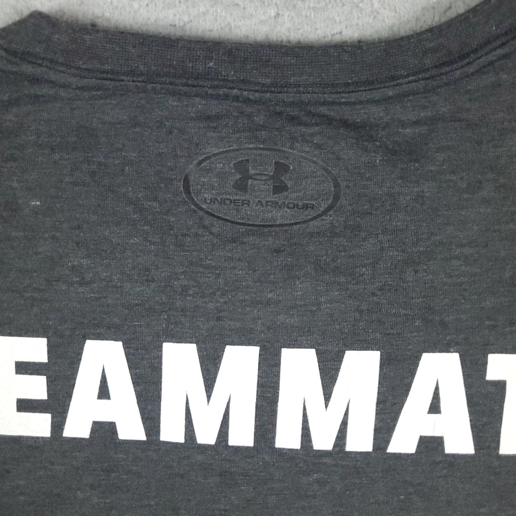 Under Armour Under Armour HeatGear Gray Short Sleeve T-Shirt Adult L Regular Fit Mens Size US L / EU 52-54 / 3 - 6 Thumbnail