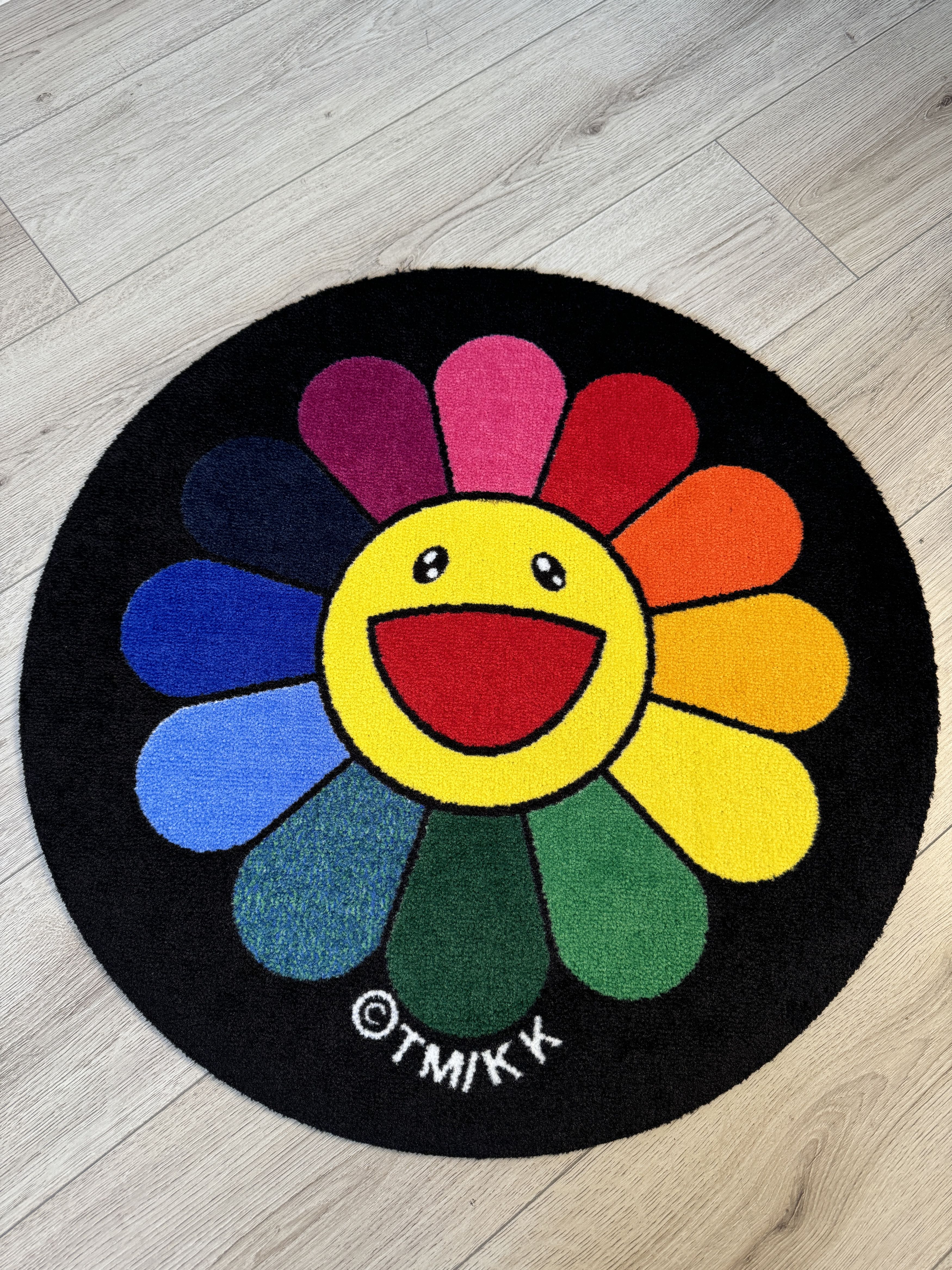 Takashi Murakami Takashi Murakami Flower Floor Mat Rug | Grailed
