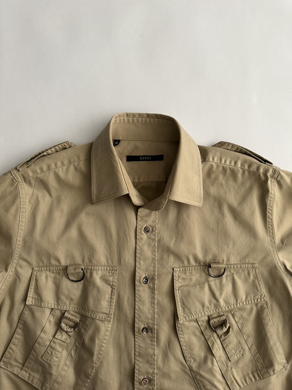 Gucci Gucci by Tom Ford Bondage Military Shirt Size US M / EU 48-50 / 2 - 7 Thumbnail