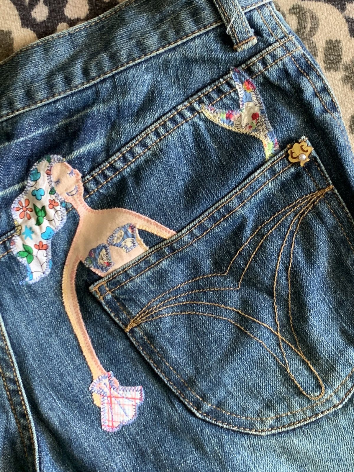 Issey Miyake × Japanese Brand × Tsumori Chisato Tsumori Chisato Nudes Sexy Mermaid shorts jorts Size US 31 - 5 Thumbnail
