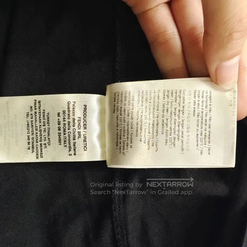 Fendi Fendi Black Cotton T-Shirt for Women . Size XL / US 12-14 / IT 48-50 - 7 Thumbnail