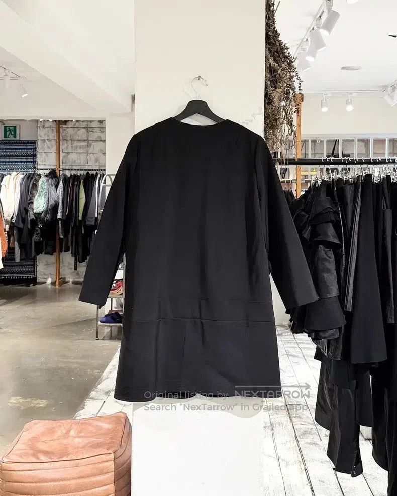 Jil Sander Jil Sander size 40 Black collarless fleece coat Size M / US 6-8 / IT 42-44 - 7 Thumbnail