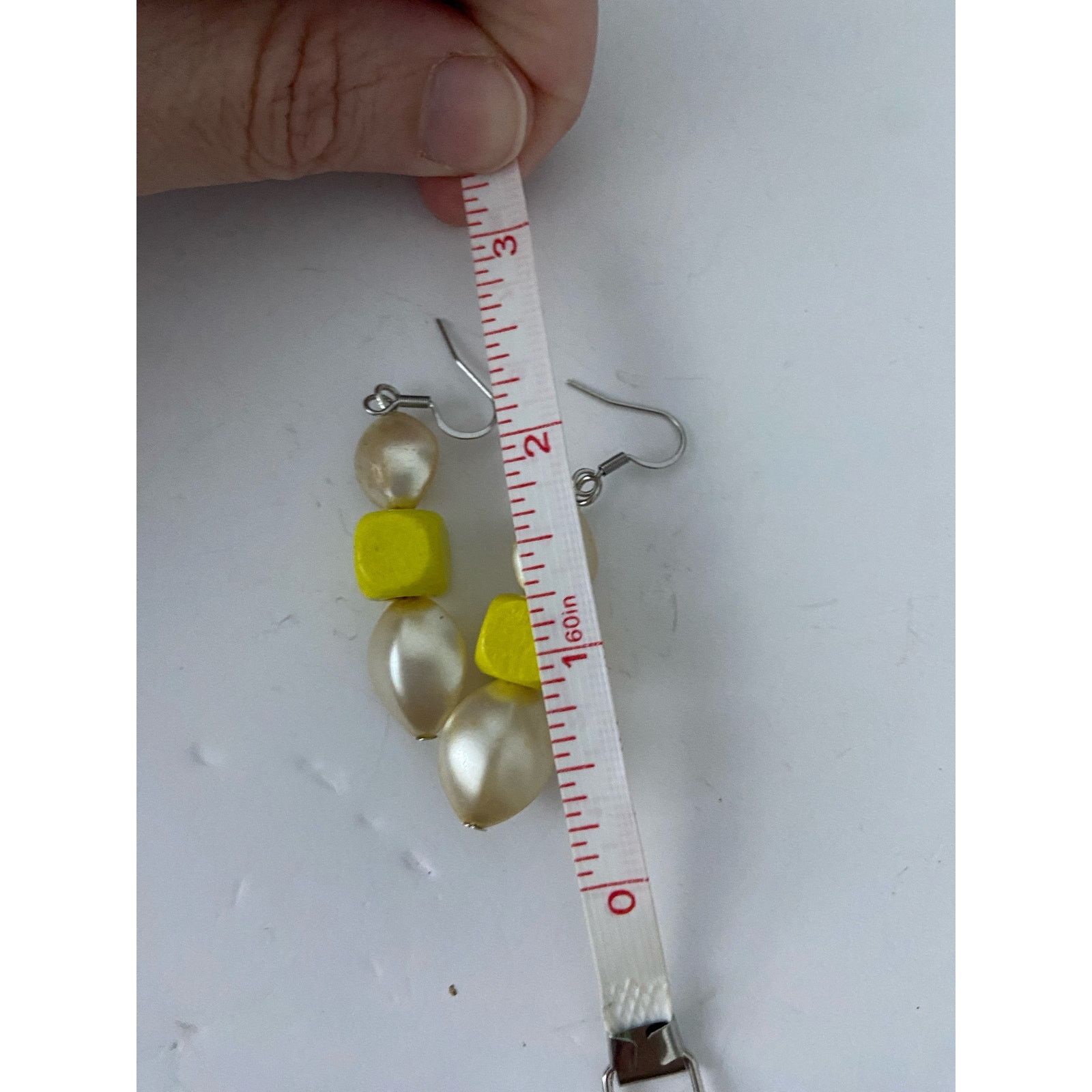 Vintage faux pearl earrings Size ONE SIZE - 4 Thumbnail