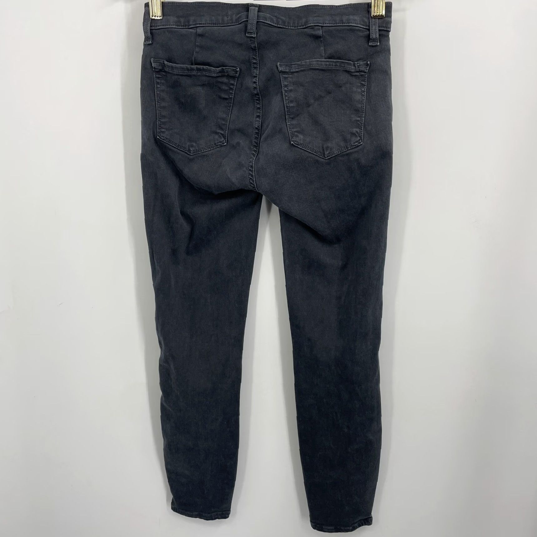 J Brand J Brand Suvi Chrome Jeans Women's 25 Skinny Cropped Gray Button Ankle Moto Size 42" / US 20 - 5 Thumbnail