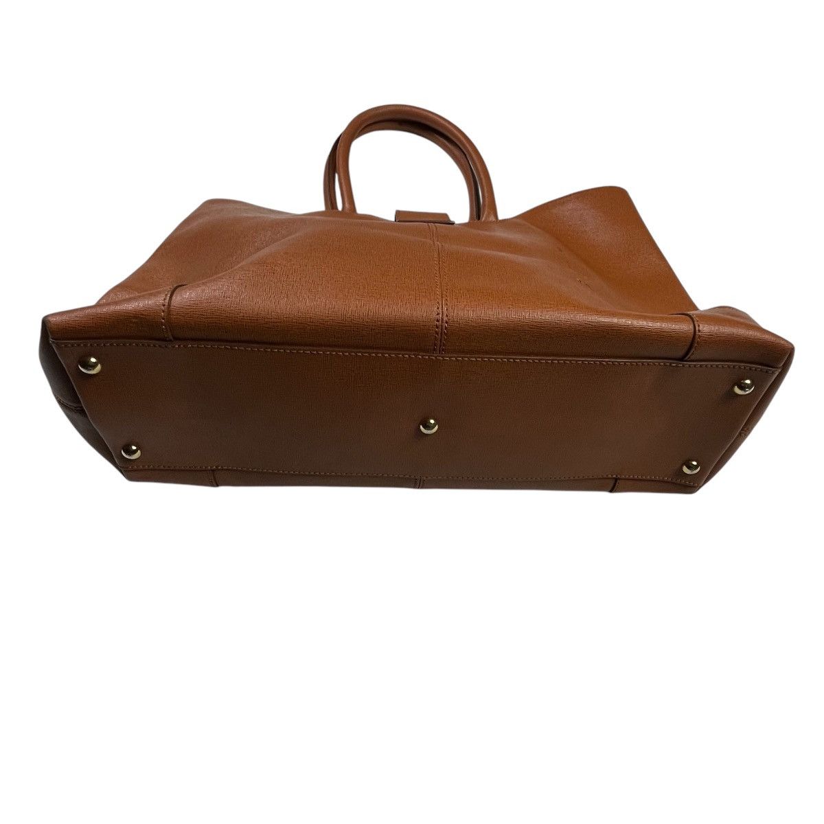 Fendi × Leather Fendi Brown Leather Chameleon Shopping Tote Bag Luxury Size ONE SIZE - 13 Thumbnail
