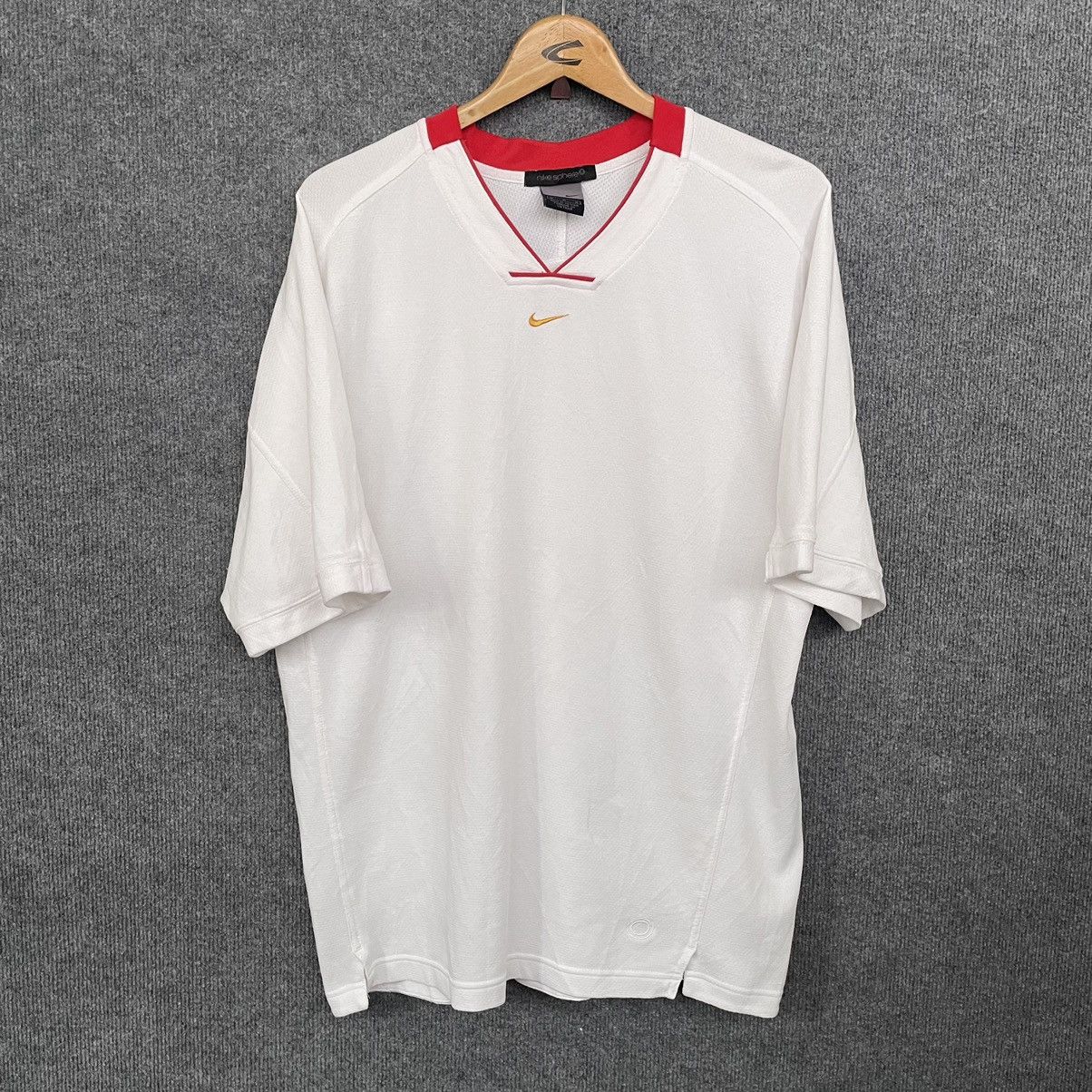 Nike × Vintage 2000s Nike Sphere Center Swoosh Jersey Size US L / EU 52-54 / 3 - 1 Thumbnail