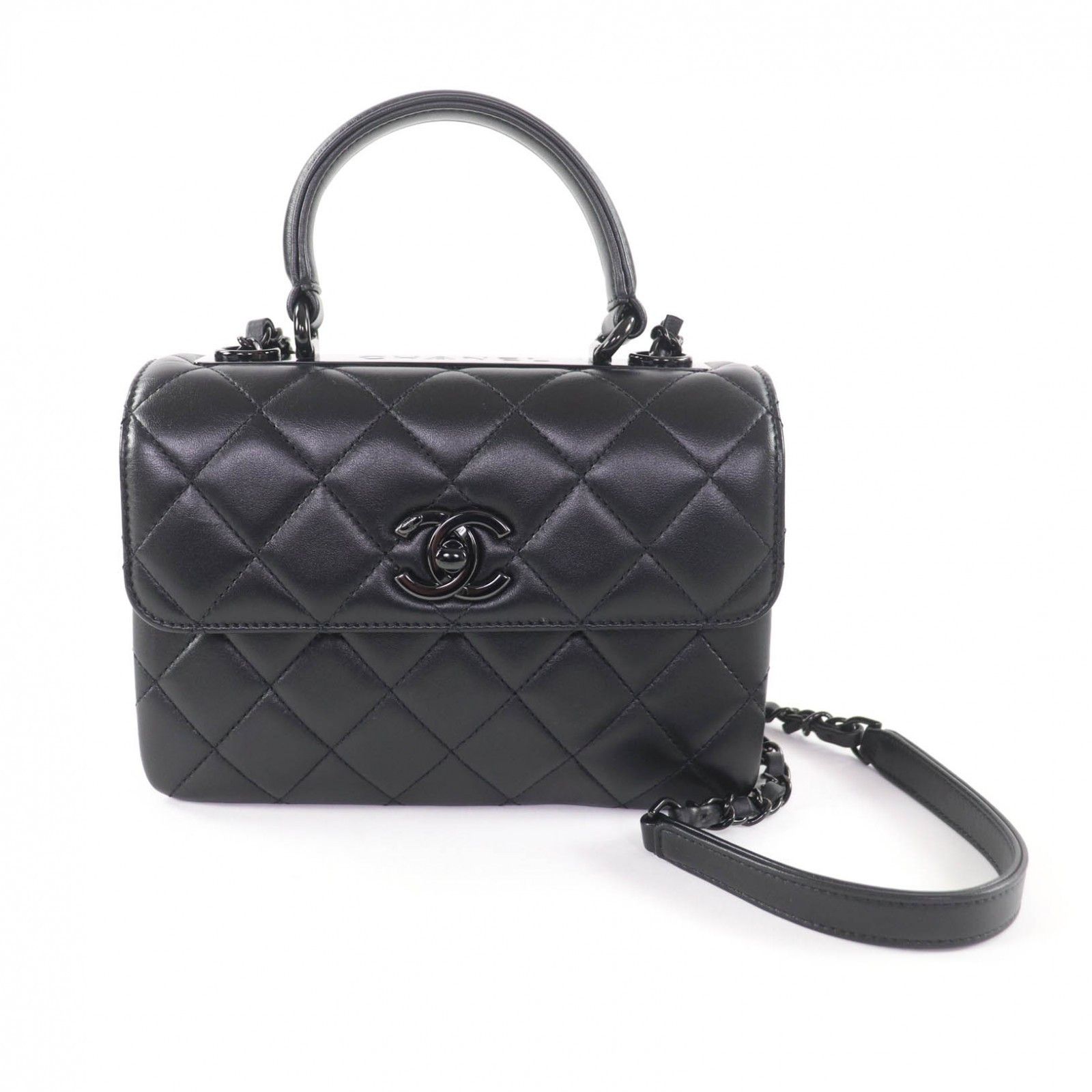 Chanel Chanel Chanel Trendy CC Lambskin Shoulder Bag Leather Shoulder Bag DUTY FREE for USA Size ONE SIZE - 1 Thumbnail