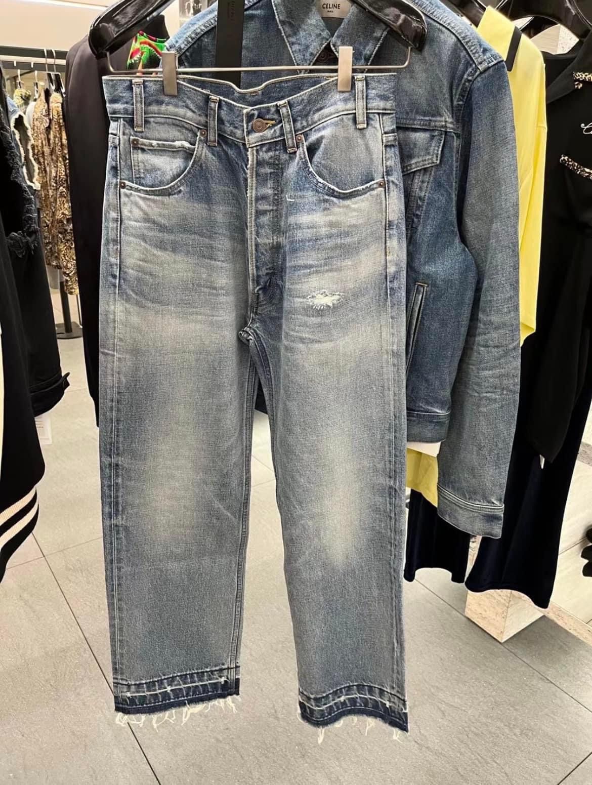 Celine × Hedi Slimane FW22 Zuma Wash Wesley Denim sz28 (fits for