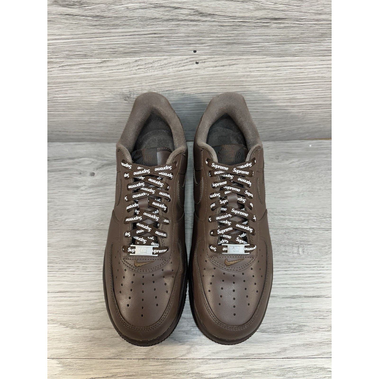 Nike Supreme x Nike Air Force 1 Low - Baroque Brown - Size 8.5 Size US 8.5 / EU 41-42 - 4 Thumbnail