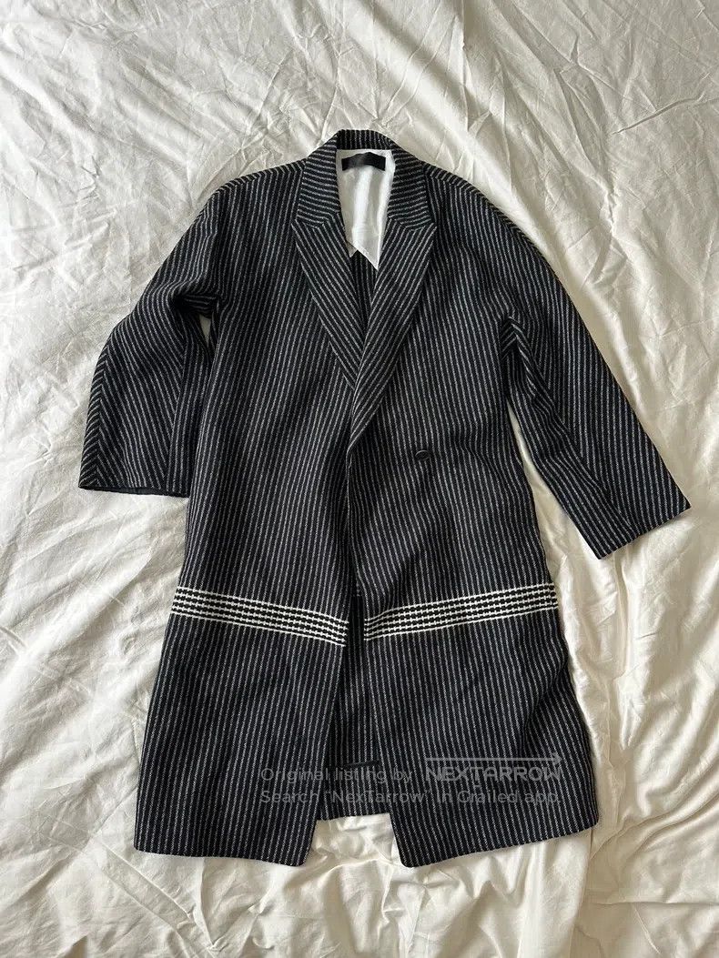 Haider Ackermann Haider Ackermann Striped Wool Coat Size XXS / US 00 / IT 34 - 1 Thumbnail