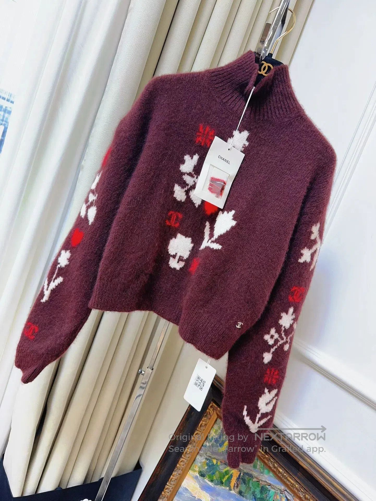 Chanel chanel coco neige floral knit sweater. Size US M / EU 48-50 / 2 - 1 Thumbnail