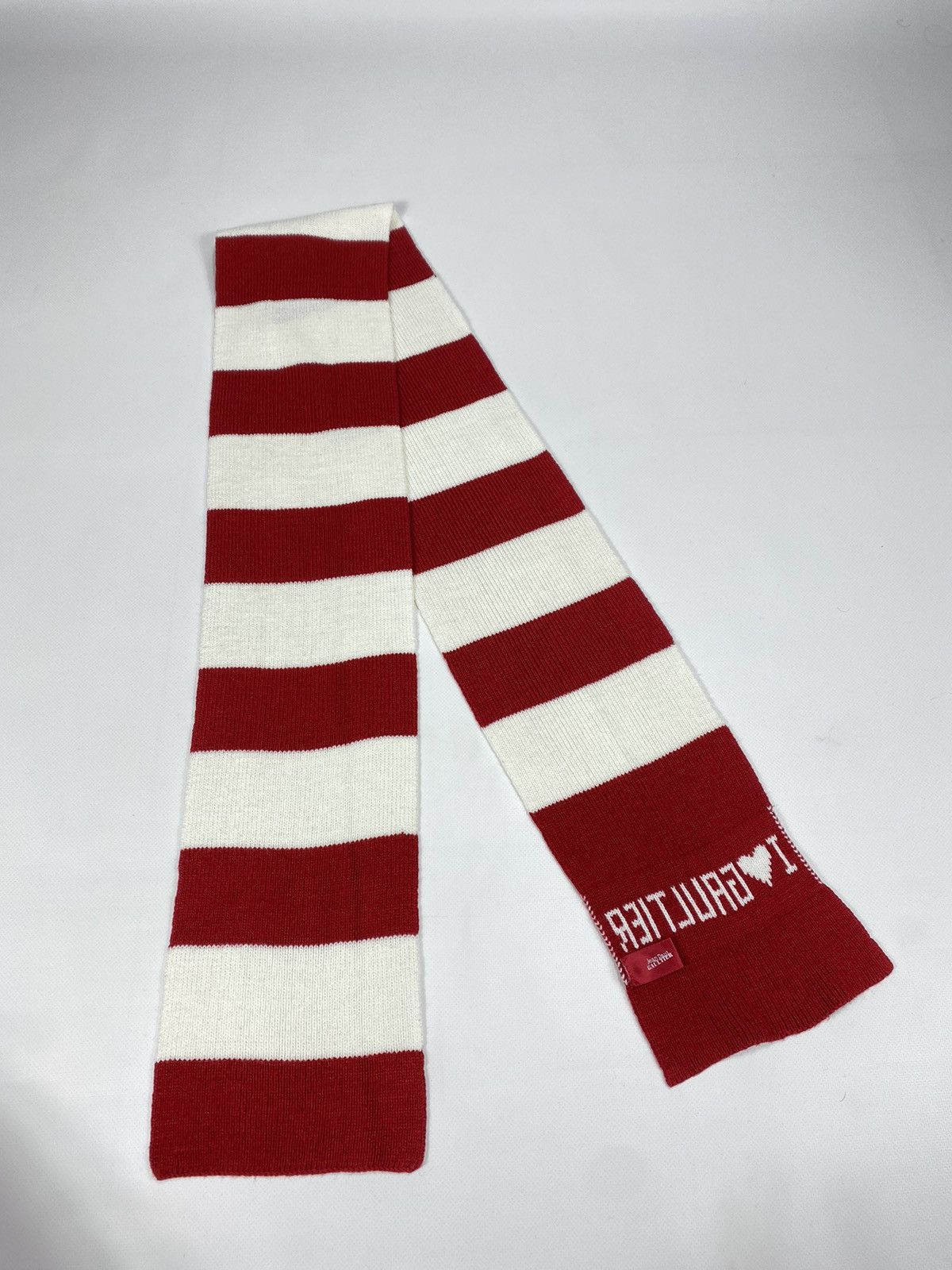 Jean Paul Gaultier 🔥LASTDROP🔥 #9 Jean Paul Gaultier "I❤️Gaultier" striped Scarf Size ONE SIZE - 5 Thumbnail