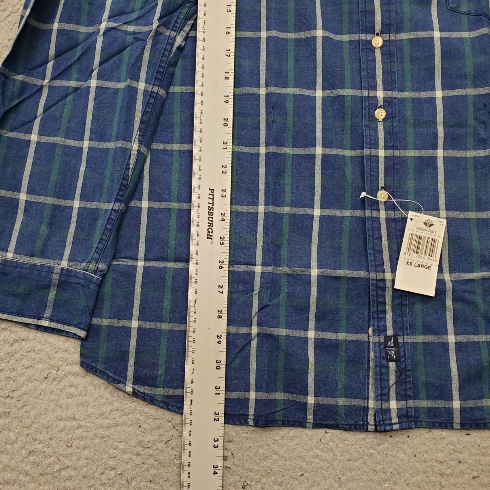 Dockers DOCKERS Mens XXL Multi Plaid Button-Up Long Sleeve Shirt Size US XXL / EU 58 / 5 - 4 Thumbnail