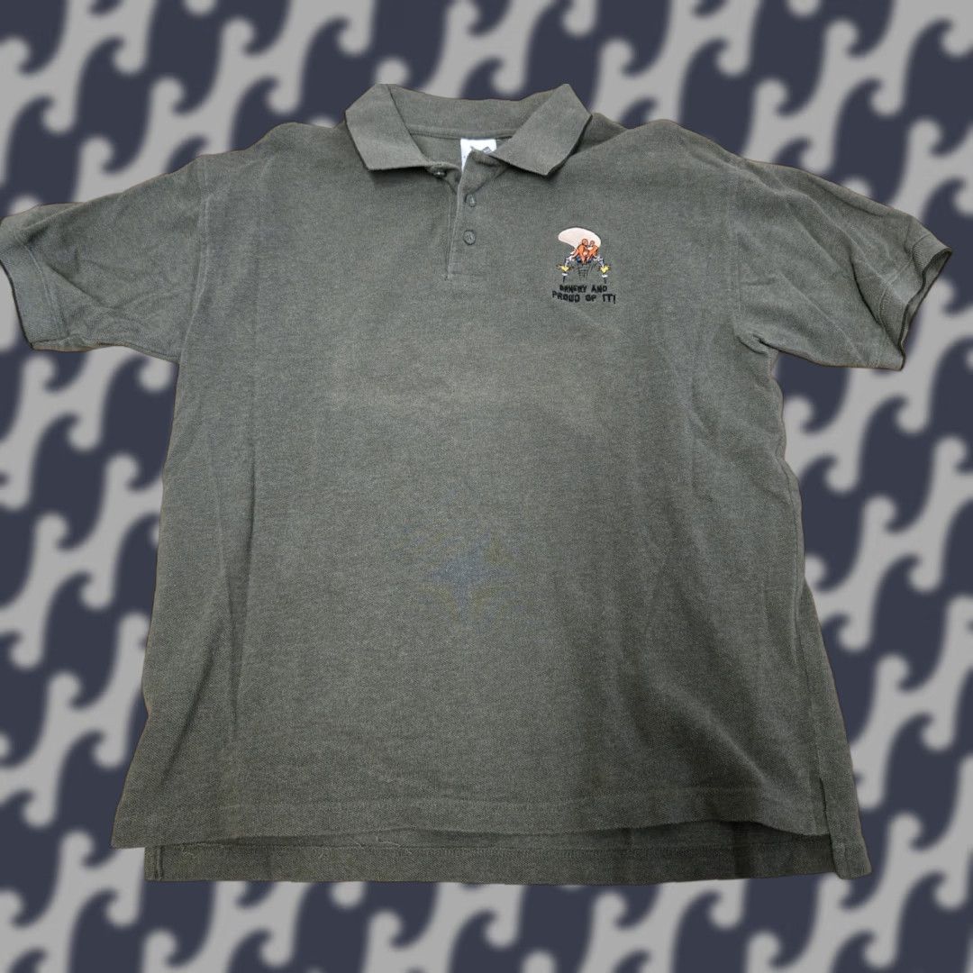 Vintage VINTAGE Warner Bros Studio Store Polo Shirt Mens Medium Green Cartoon Orney And Proud Of It Polo Shirt Mens Medium Green Cartoon Size US M / EU 48-50 / 2 - 1 Thumbnail