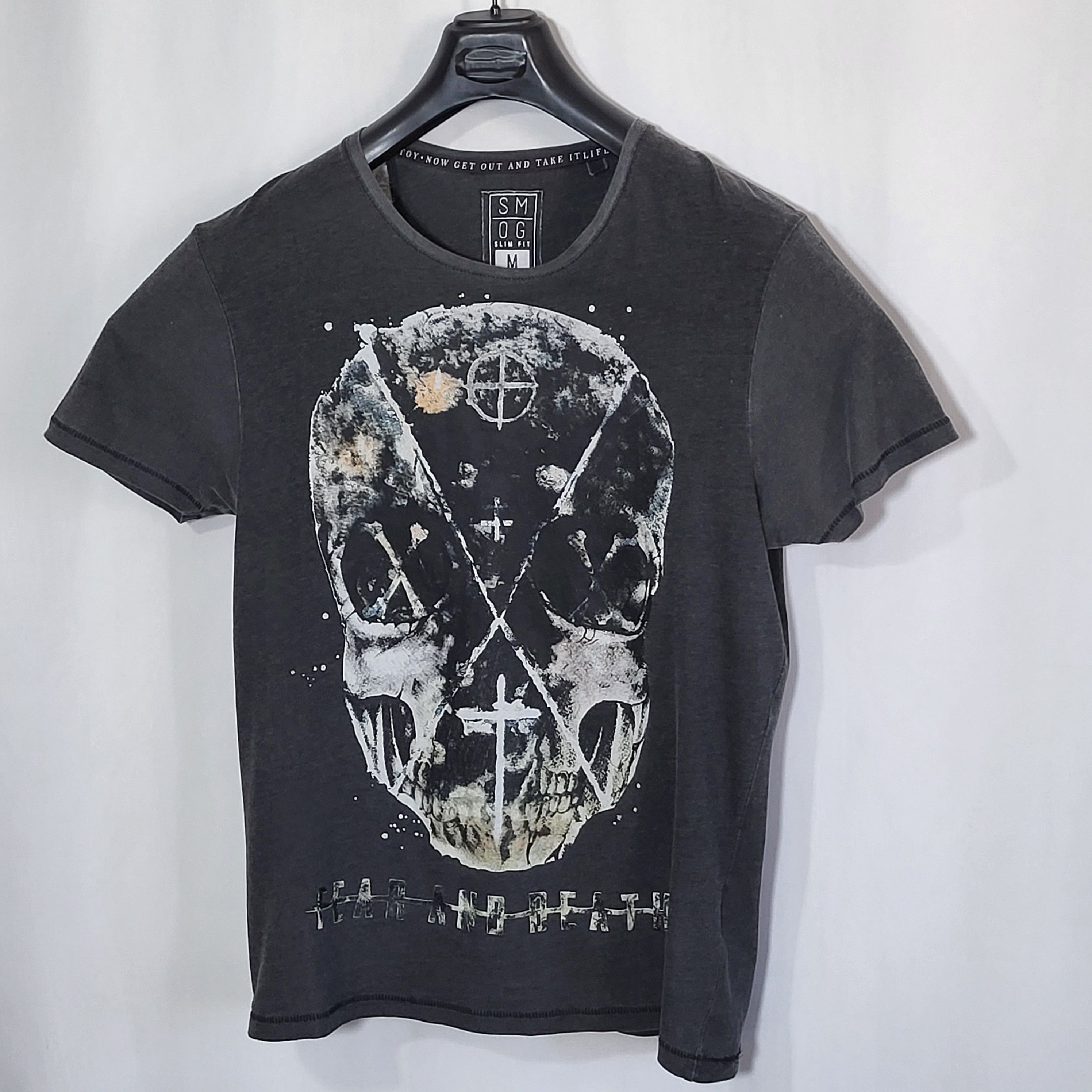 Vintage Skull fear and death vintage SMOG T-Shirt size M Size US M / EU 48-50 / 2 - 6 Thumbnail