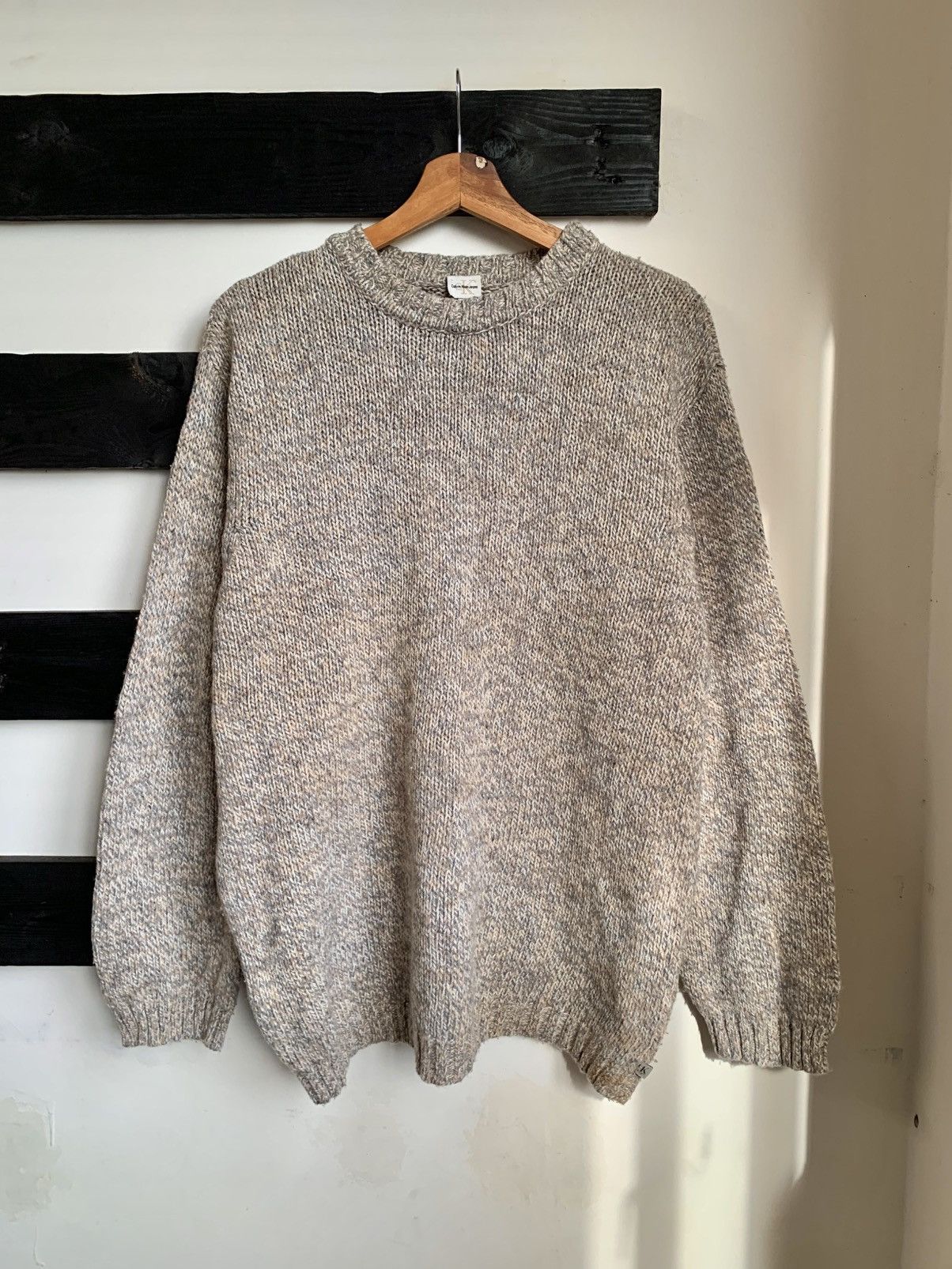 Calvin Klein × Vintage Vintage Calvin Klein Mens Knit Sweater Size US L / EU 52-54 / 3 - 3 Thumbnail