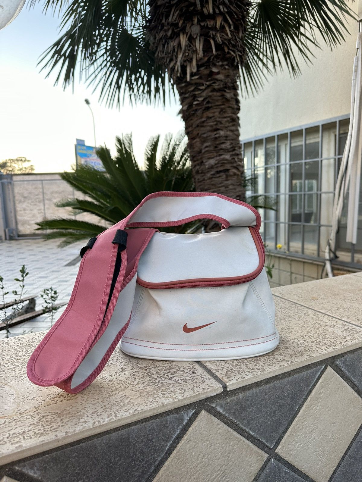 image of Nike Vintage Mini Bag Shoulder Pink/white 1990S, Men's
