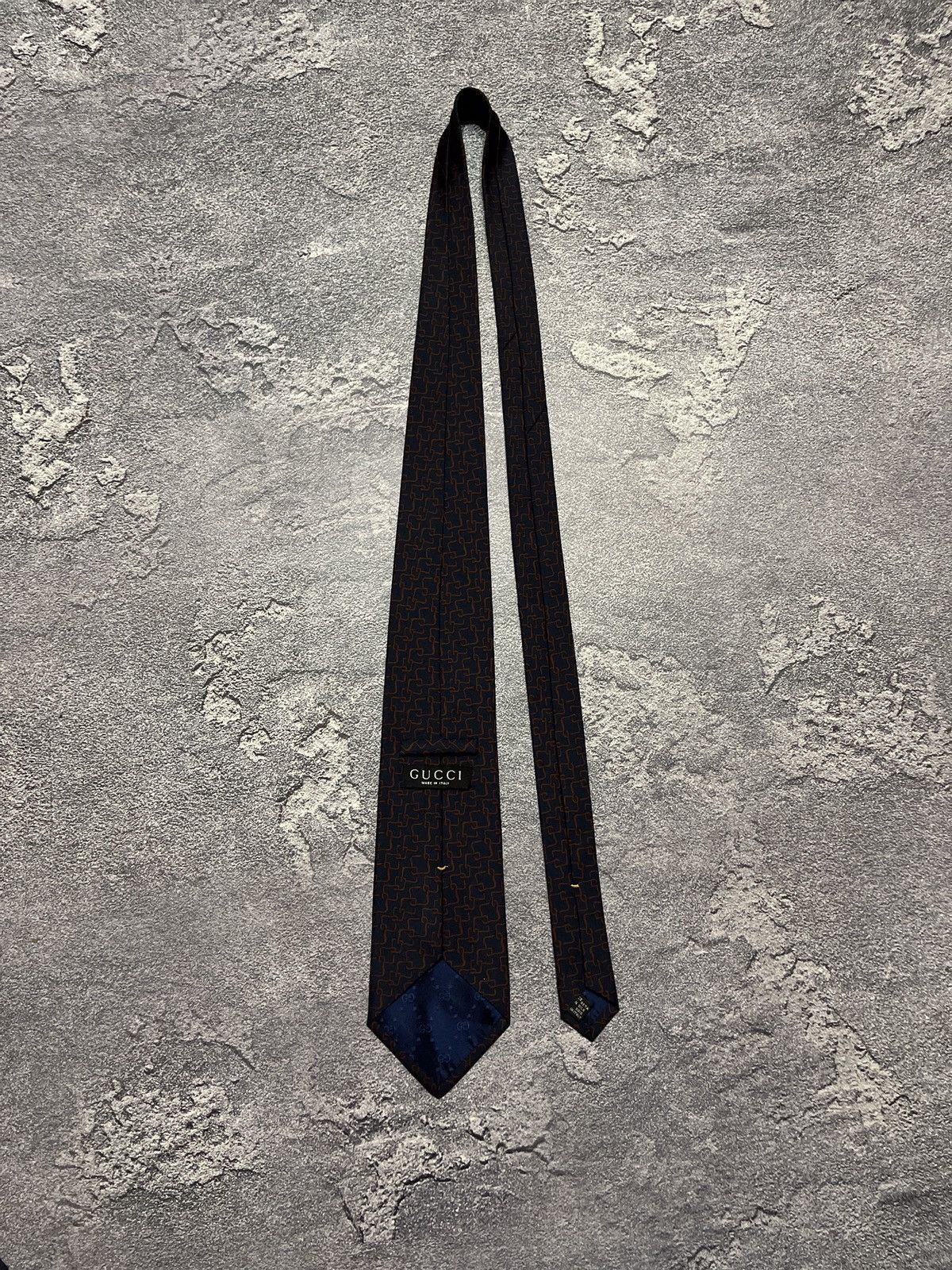 Gucci Gucci Monogram Silk Tie Size ONE SIZE - 1 Thumbnail