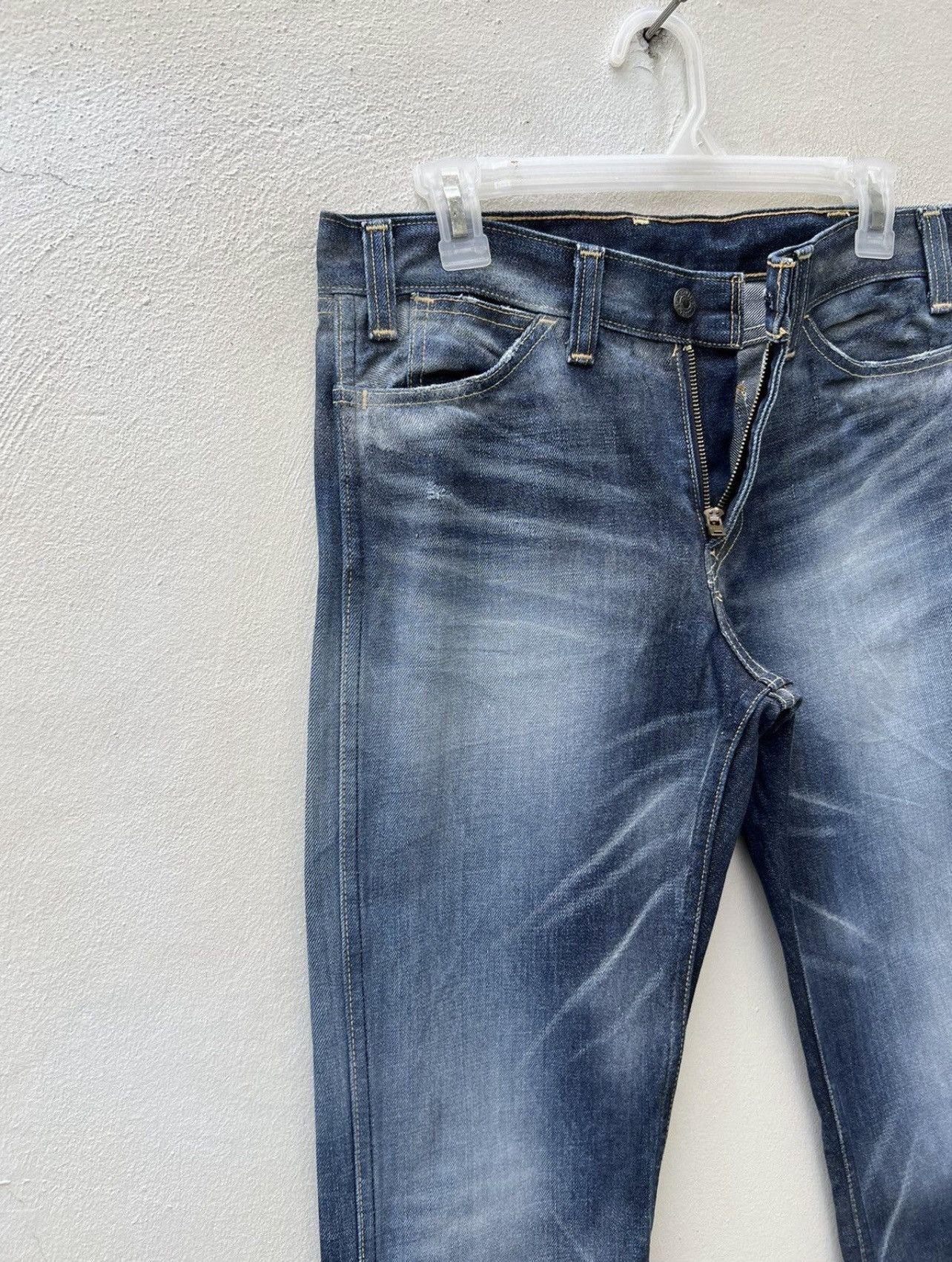 2005 LVC Levi’s 607 Big E Orange Tab Denim Bootcut Jeans