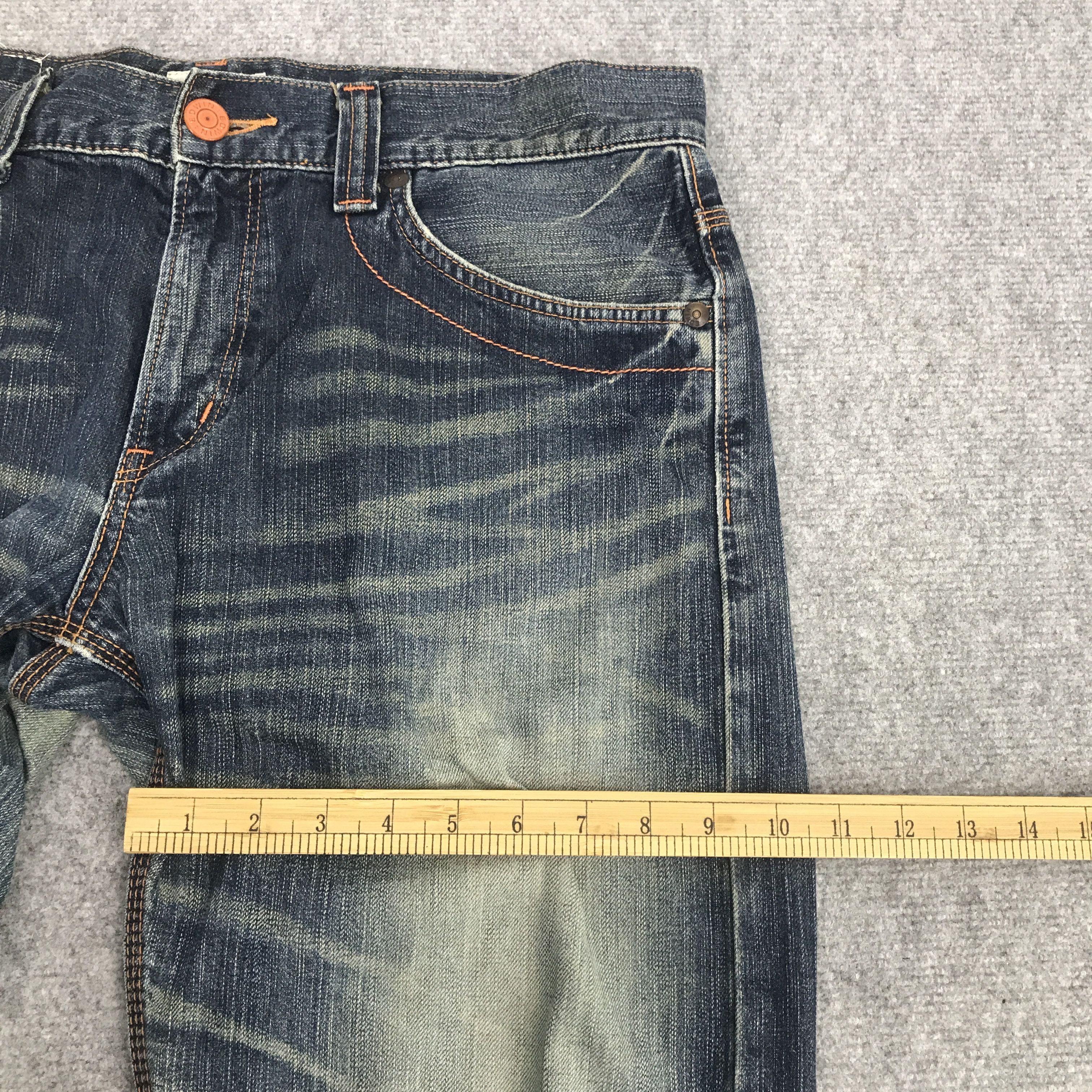 Edwin × Japanese Brand Rare Edwin distressed denim Jeans Size US 30 / EU 46 - 7 Thumbnail