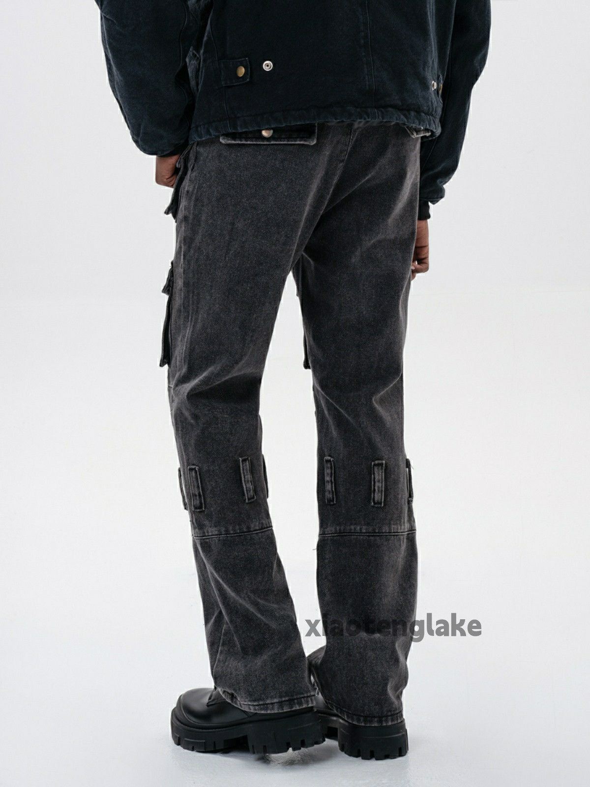 Jean × Vintage washed faded pocket hiphop skate cargo jeans Size US 32 / EU 48 - 8 Thumbnail