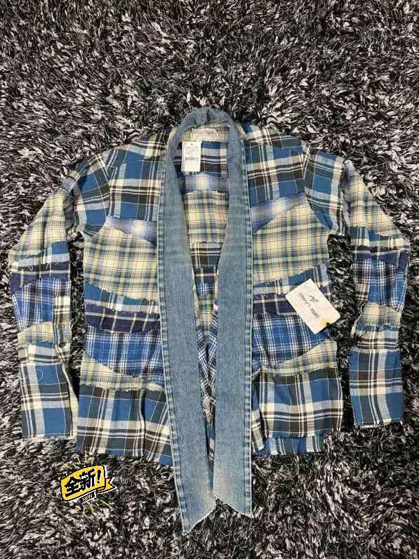 Greg Lauren greg lauren patchwork robe with denim accents Size US M / EU 48-50 / 2 - 1 Thumbnail