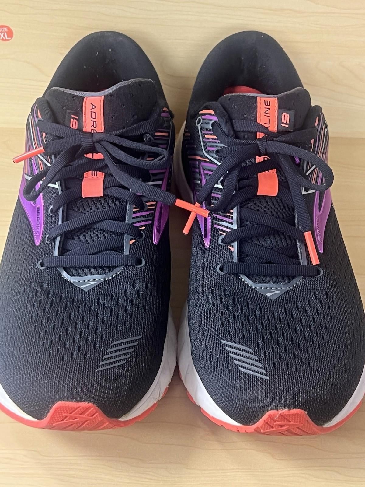 Brooks Brooks Adrenaline GTS 19 Black/Purple Running Shoes S 11.5 Size US 11.5 / IT 41.5 - 2 Thumbnail