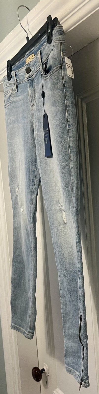 Designer × Guess × Jean Authentic Guess Los Angeles blue jeans size 29 with zippers Size 29" - 2 Thumbnail