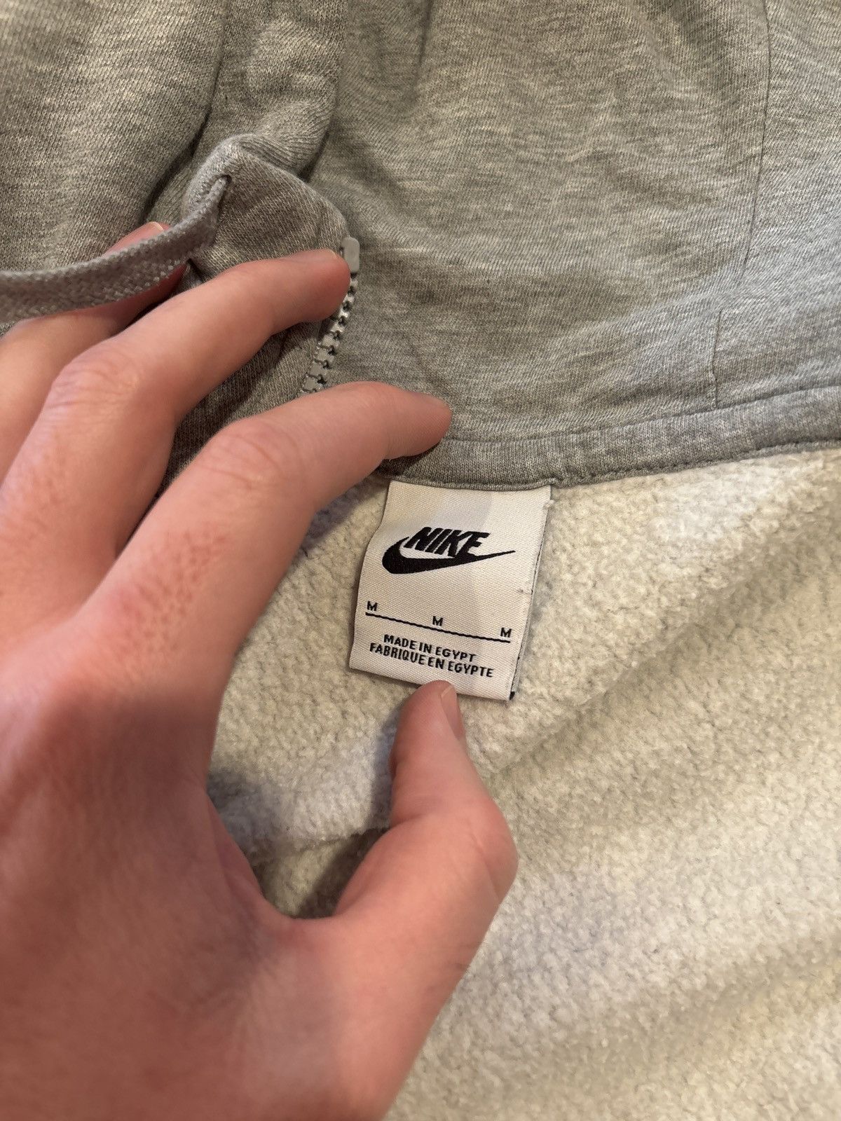 Nike Grey nike zip up hoodie Size US M / EU 48-50 / 2 - 2 Thumbnail