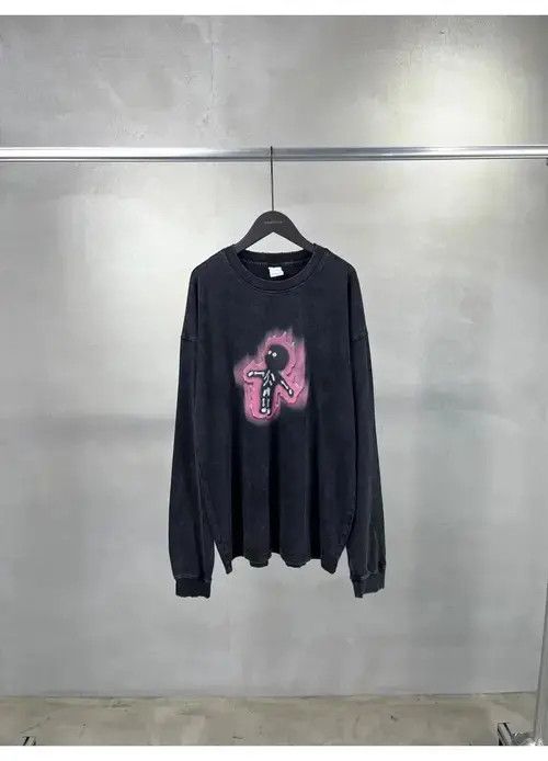 Other Skeleton Flame Printed Long Sleeve T-shirts Size US L / EU 52-54 / 3 - 4 Thumbnail