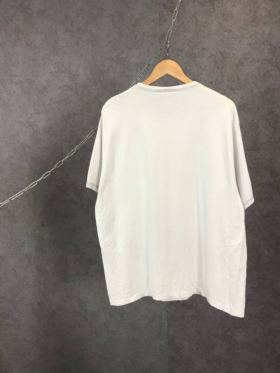 Nike × Vintage Nike swoosh streetwear vintage big center logo tee Size US L / EU 52-54 / 3 - 6 Thumbnail