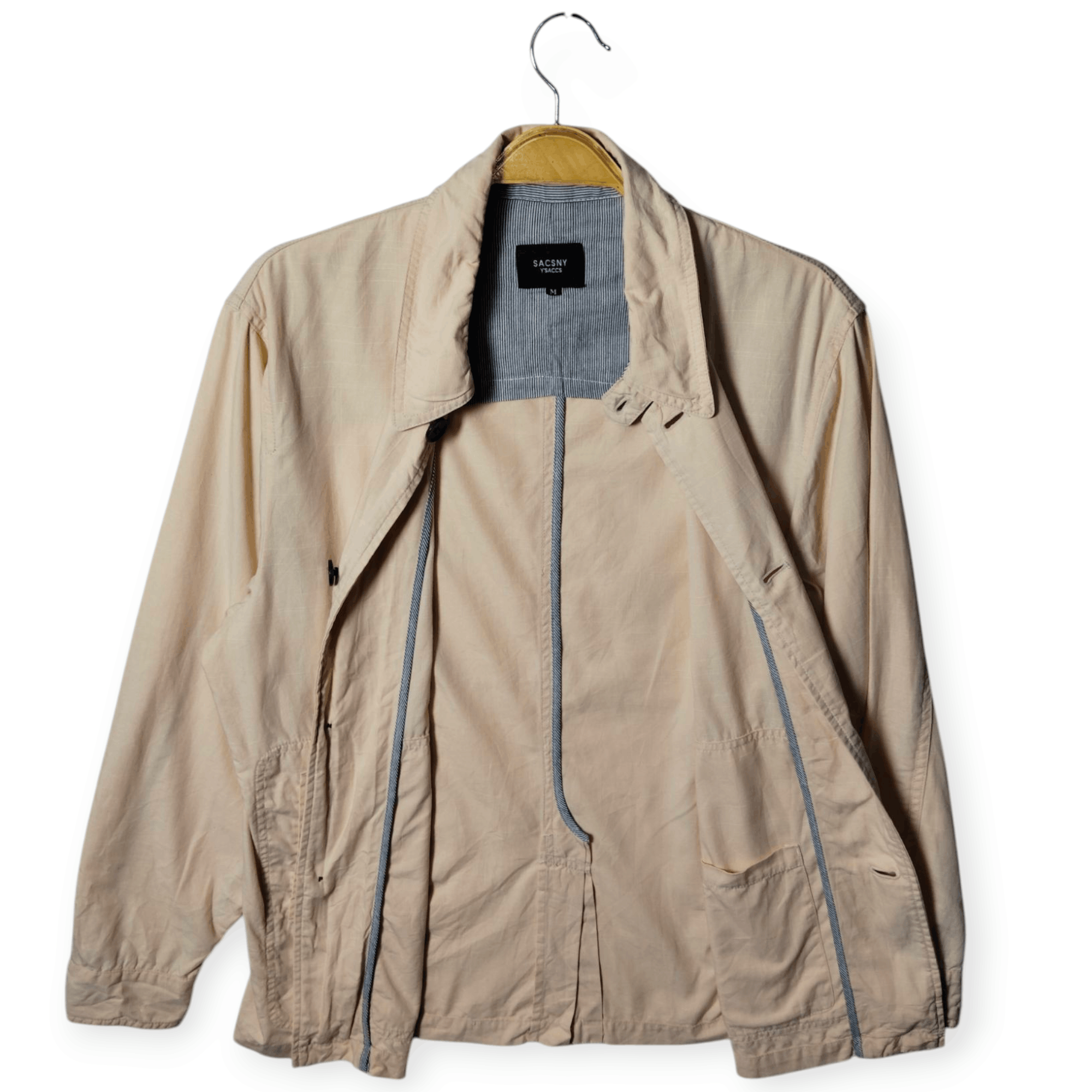 Japanese Brand × Y's × Yohji Yamamoto Saccny Y'saccs Yohji Yamamoto Ripstop Overshirt - 0021 Size US M / EU 48-50 / 2 - 3 Thumbnail