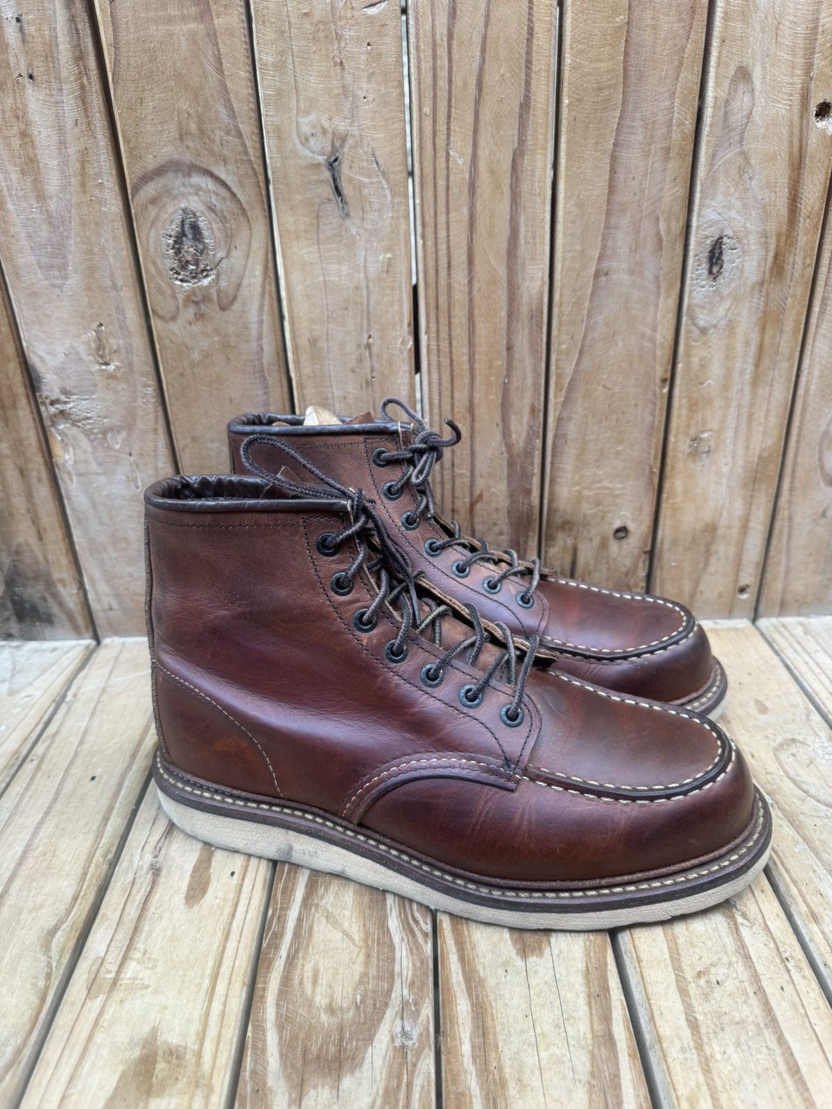 Red Wing Red Wing 1907 Copper Rough Brown Boots UK 7.5 D | EUR 41.5 Size US 8.5 / EU 41-42 - 9 Thumbnail