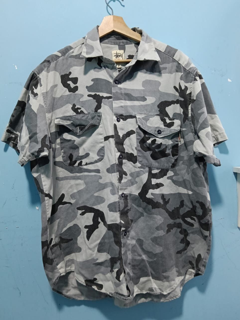 Stussy Vintage 90’s Stussy Camo Shirt Size US L / EU 52-54 / 3 - 1 Thumbnail